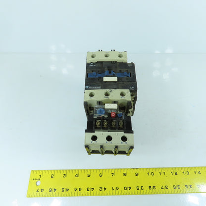 Telemecanique LP1 D8011 125A 600VAC Contactor 24VDC Coil W/ LR2 D3361 Overload