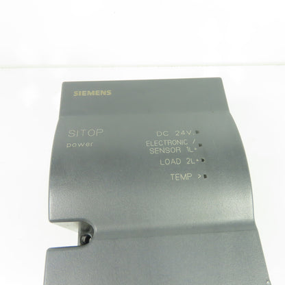 Siemens 6EP 1334-2CA00 Power Supply 120/230VAC Input 24VDC Output 8A 50/60Hz