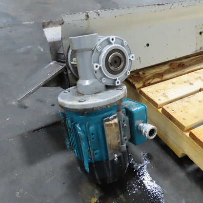 4-1/2" x 74" Steel Table Top Small Parts Chip Conveyor 230/460V 87FPM
