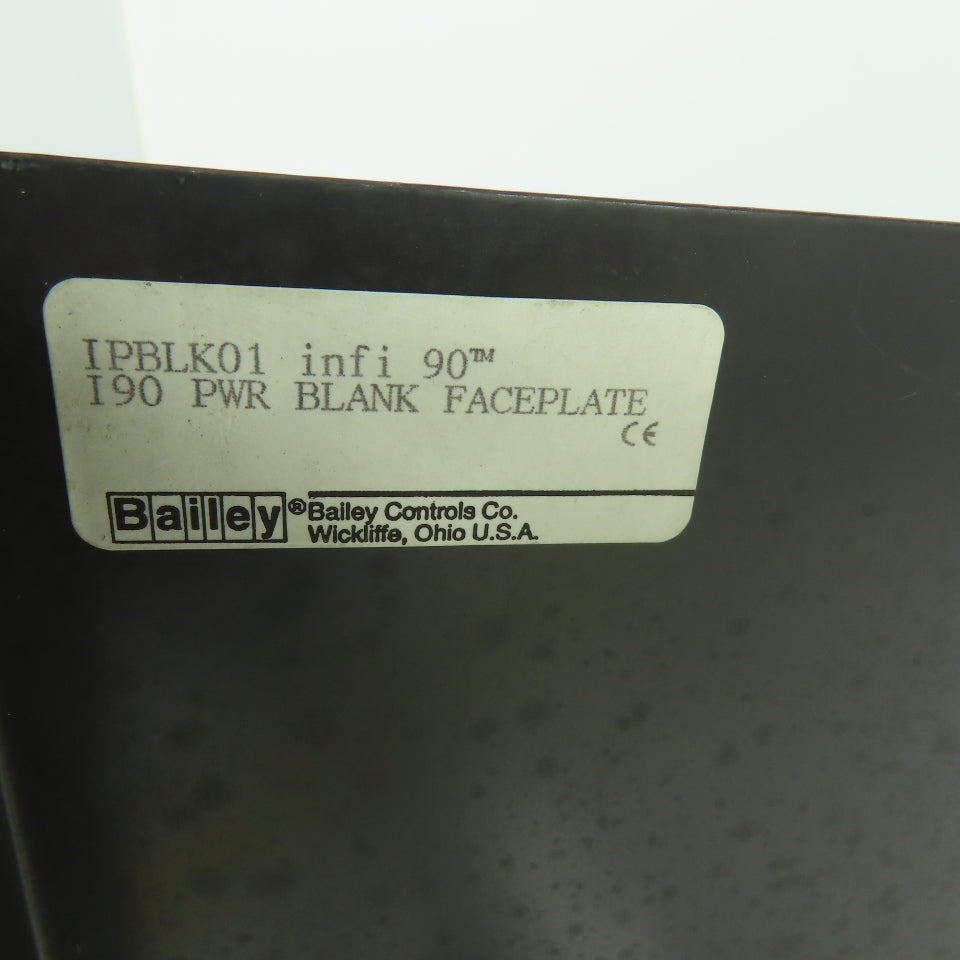 Baily Controls IPBLK01 Power System Blank Face Plate