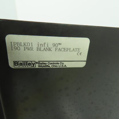 Baily Controls IPBLK01 Power System Blank Face Plate