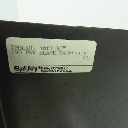 Baily Controls IPBLK01 Power System Blank Face Plate