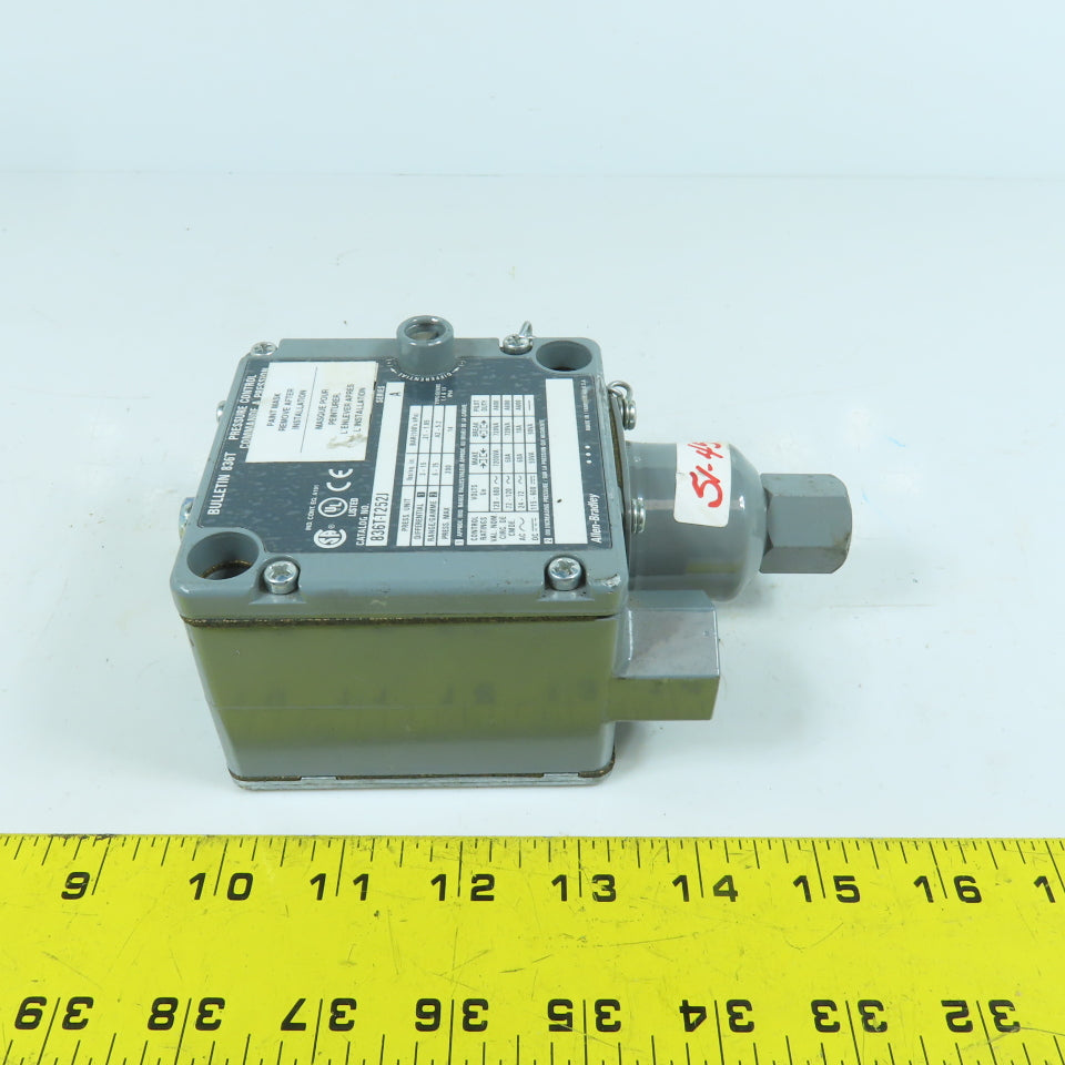 Allen Bradley 836T-T25J Electro Mechanical Pressure Control Switch 120-600V