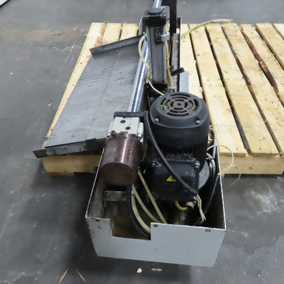 1/2" x 101" Chain End Finishing Cut Off Scrap Kick Off Conveyor 480V .22kW 70FPM