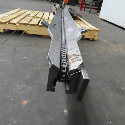 1/2" x 101" Chain End Finishing Cut Off Scrap Kick Off Conveyor 480V .22kW 70FPM