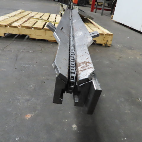 1/2" x 101" Chain End Finishing Cut Off Scrap Kick Off Conveyor 480V .22kW 70FPM