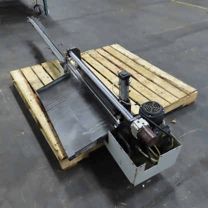 1/2" x 101" Chain End Finishing Cut Off Scrap Kick Off Conveyor 480V .22kW 70FPM
