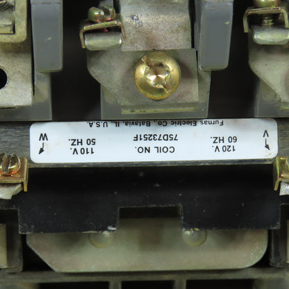 Furnas 40HP32A Nema Size 3 90A 600VAC Contactor 50HP 120V Coil