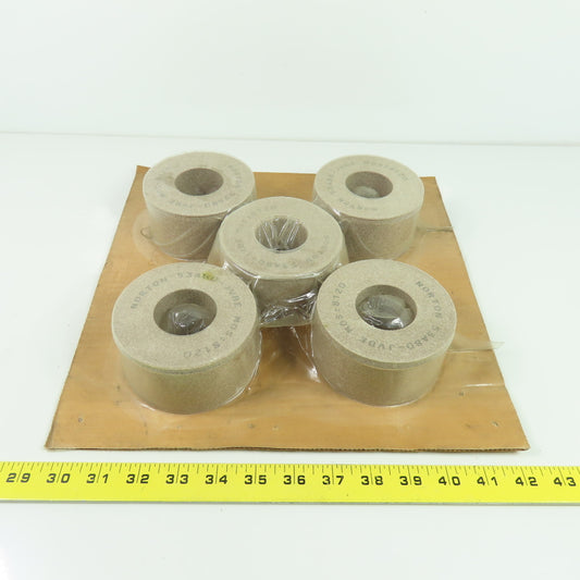 Norton 53A80-JVBE 4"x2" Grinding Wheel 1-3/4" Bore Lot Of 5
