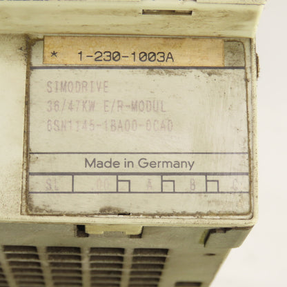 Siemens 6SN1145-1BA00-0CA0 Simodrive 611 36/47kW E/R Module