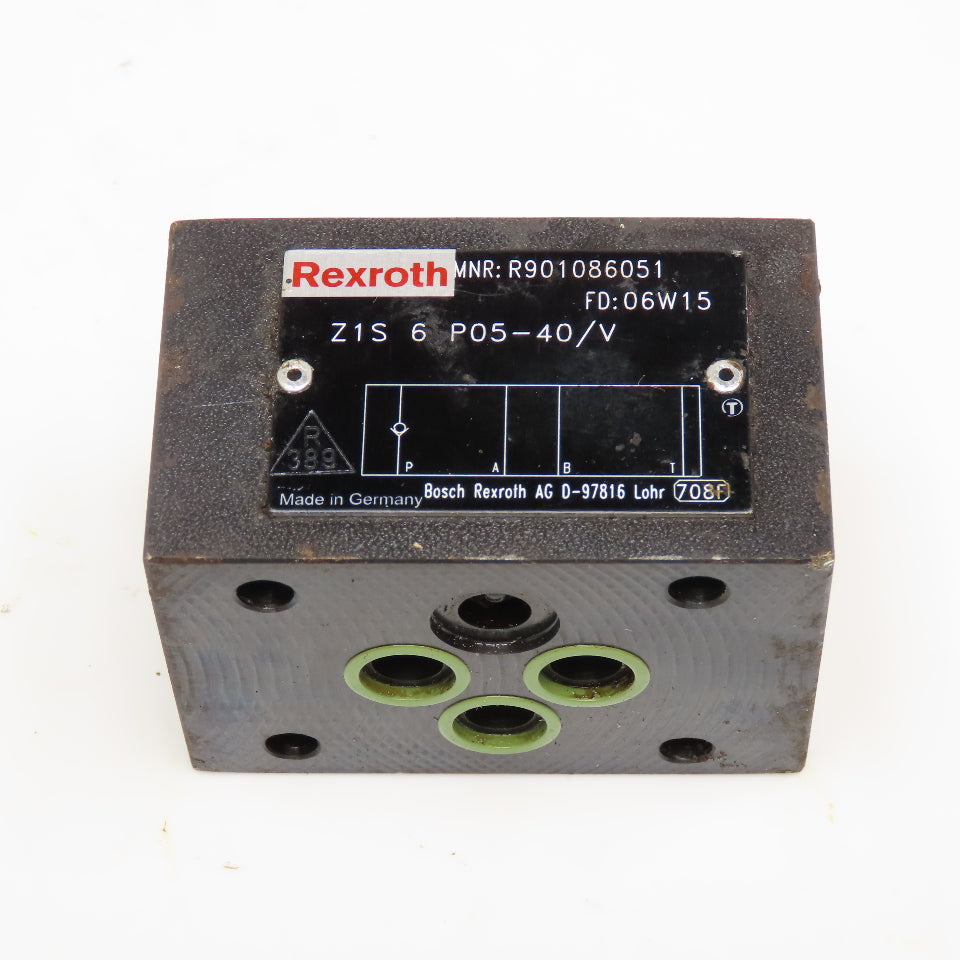 Rexroth Z1S 6 P05-40/V Modular Hydraulic Check Sandwich Valve