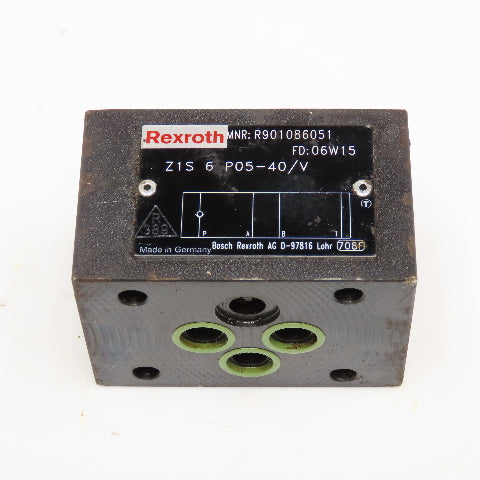 Rexroth Z1S 6 P05-40/V Modular Hydraulic Check Sandwich Valve