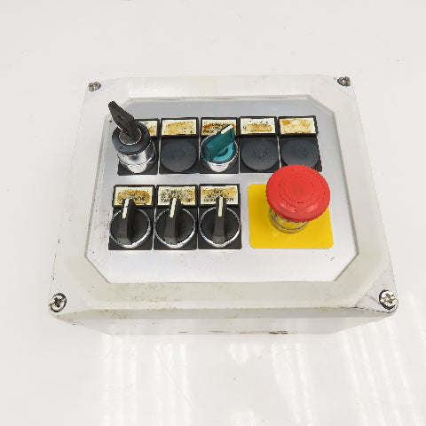 600V Max Operator Control Switch Box E-Stop Selector Switch Keyed Selector