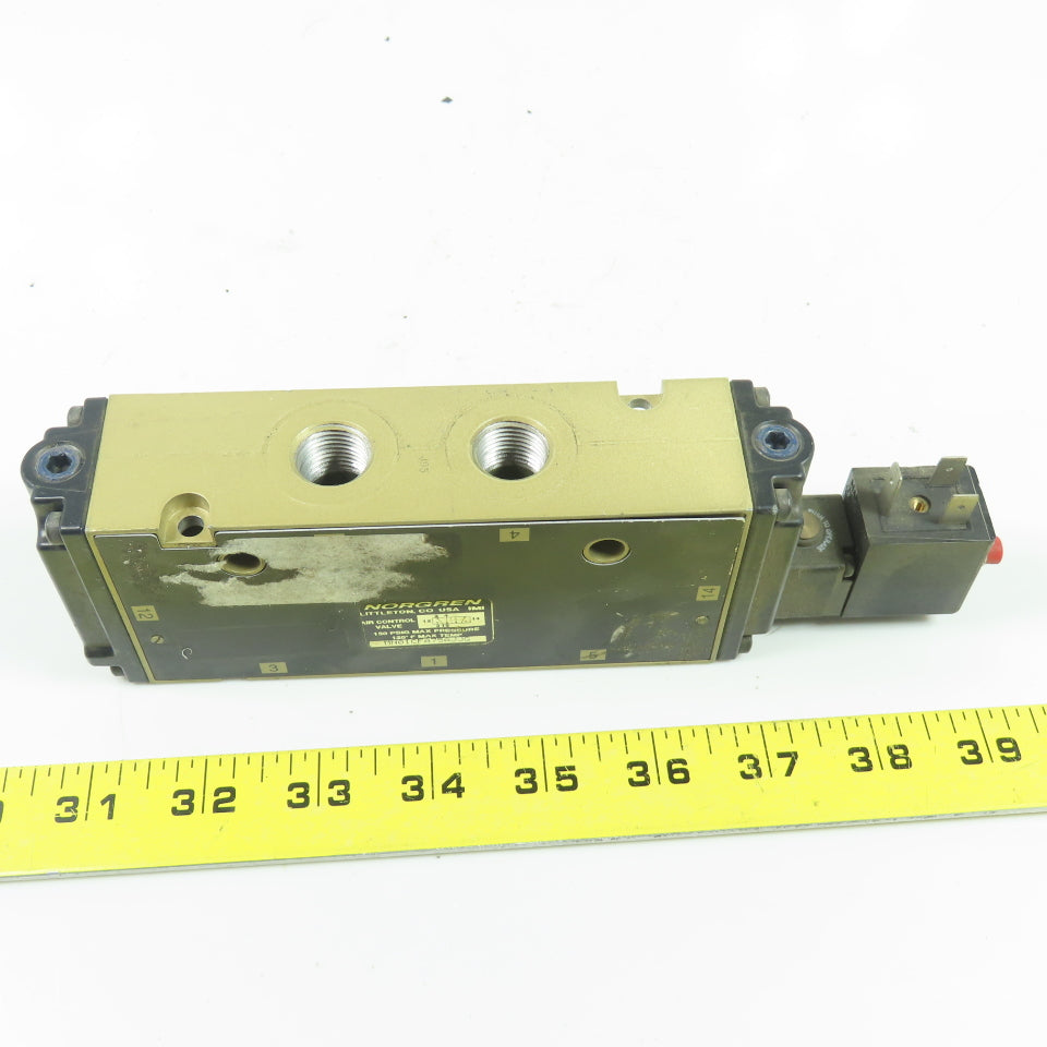 Norgren MN01CFA75AJJG 150PSI Pneumatic Air Control Valve 120V Coil 3/8" NPT