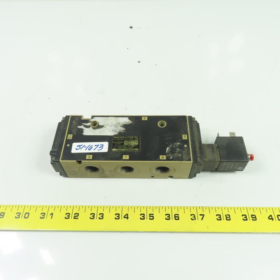 Norgren MN01CFA75AJJG 150PSI Pneumatic Air Control Valve 120V Coil 3/8" NPT