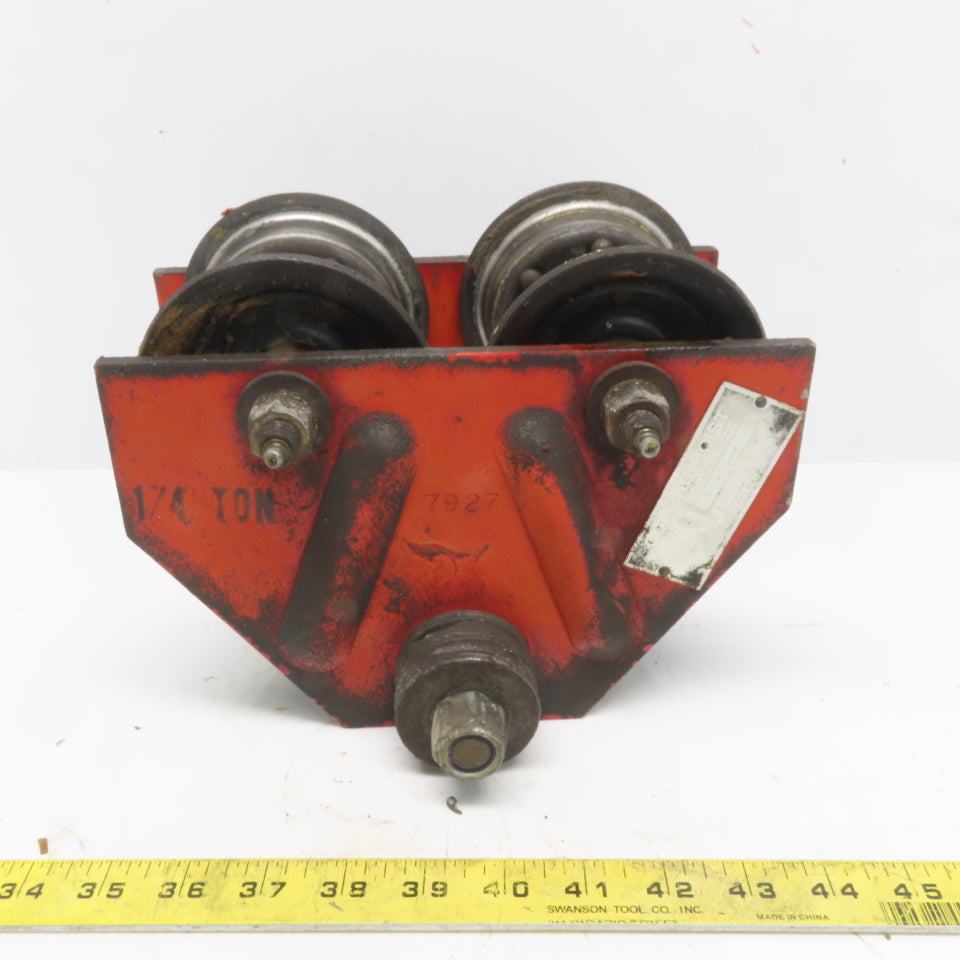 Coffing TG-05-P 1/4 Ton Hoist Push Trolley 2-1/2" to 5" Beam Flange