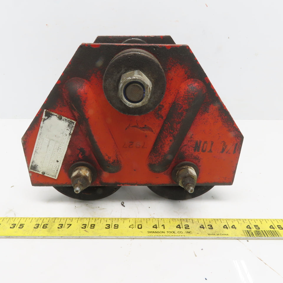Coffing TG-05-P 1/4 Ton Hoist Push Trolley 2-1/2" to 5" Beam Flange