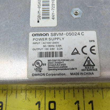 Omron S8VM-05024C Power Supply 100-240V Input 24VDC Output