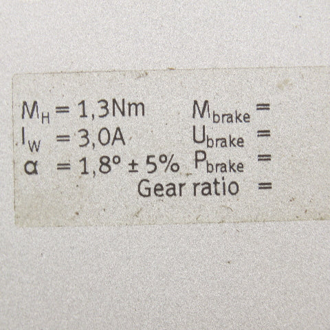 Festo MTR-ST57-48S-AA Stepper Motor 1.3Nm 3.0A 1.8° Angle 1/4" Shaft