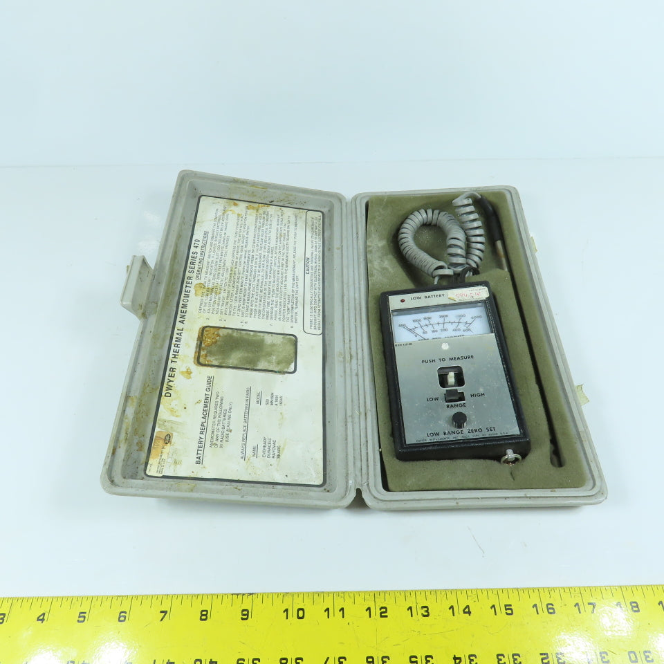 Dwyer 470-1 Thermal Anemometer W/ Probe