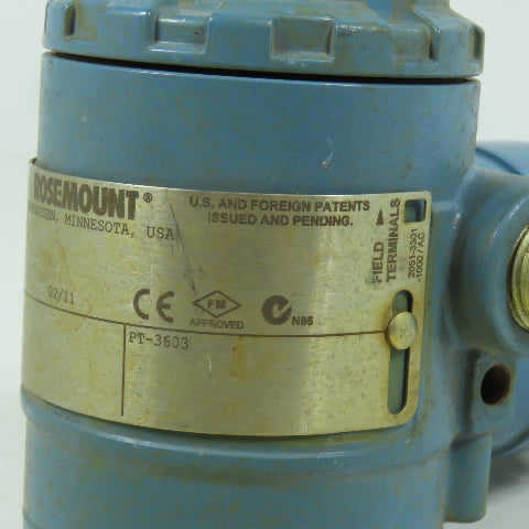 Rosemount 2051TA1A2B221A Pressure Transmitter 4-20mA 30PSIA Max 2102-3012