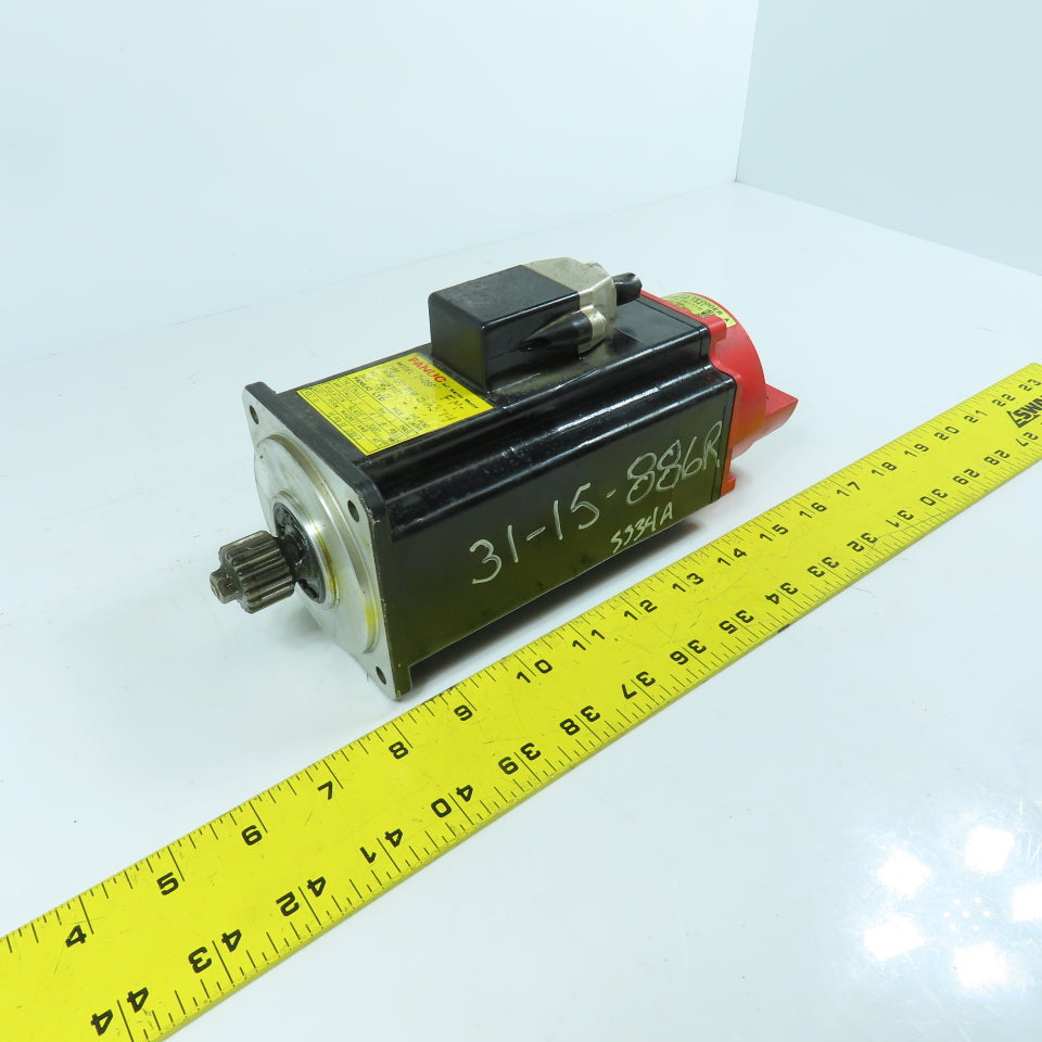 Fanuc A06B-0371-B169 AC Servo Motor 3000RPM 90V W/ Pulsecoder A860-0346-T041