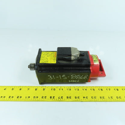 Fanuc A06B-0371-B169 AC Servo Motor 3000RPM 90V W/ Pulsecoder A860-0346-T041