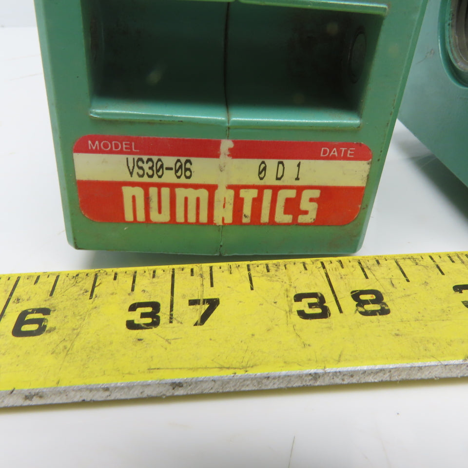 Numatics VS30-06N Pneumatic Control Shut Off Valve 3/4" FNPT Lot of 3