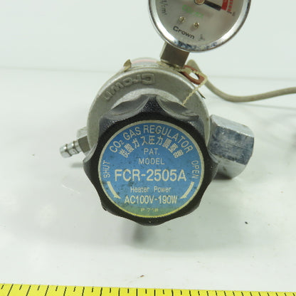 Yutaka FCR-2505A Co2 Gas Regulator 100VAC 190W