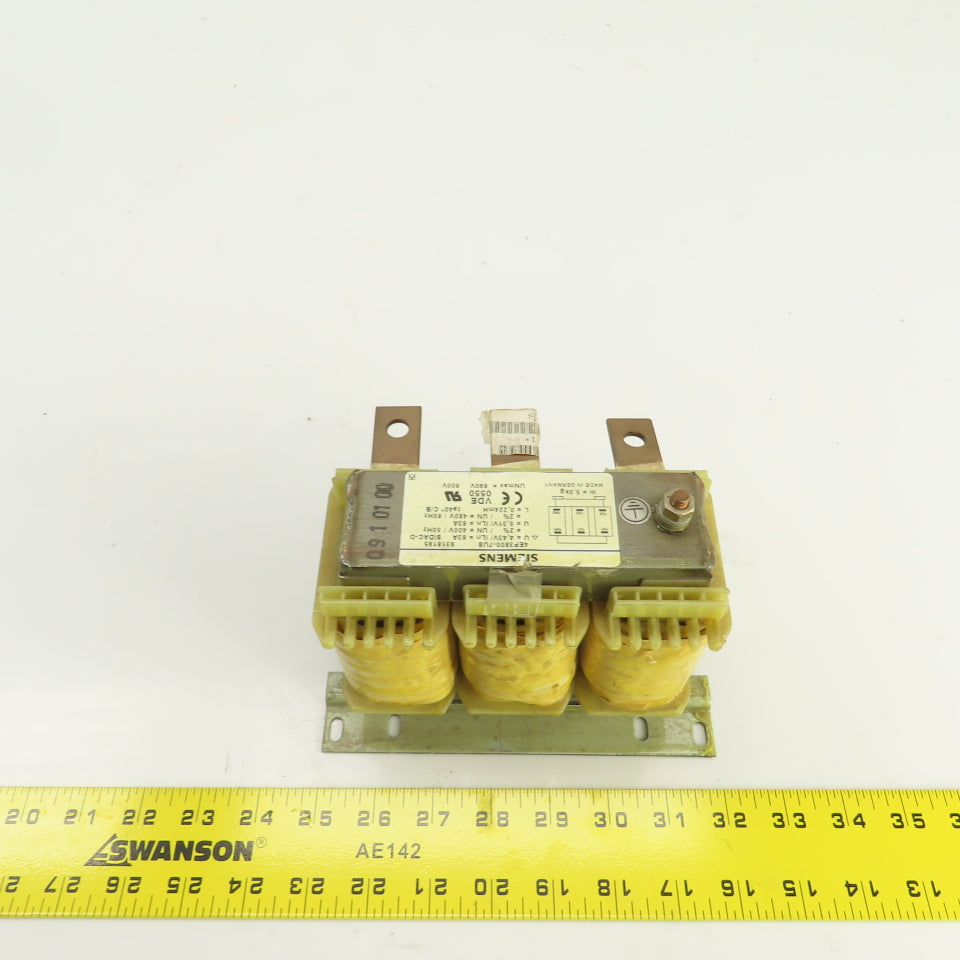 Siemens 4EP3800-7US Main Choke 600V 63A 480V 60/50HZ