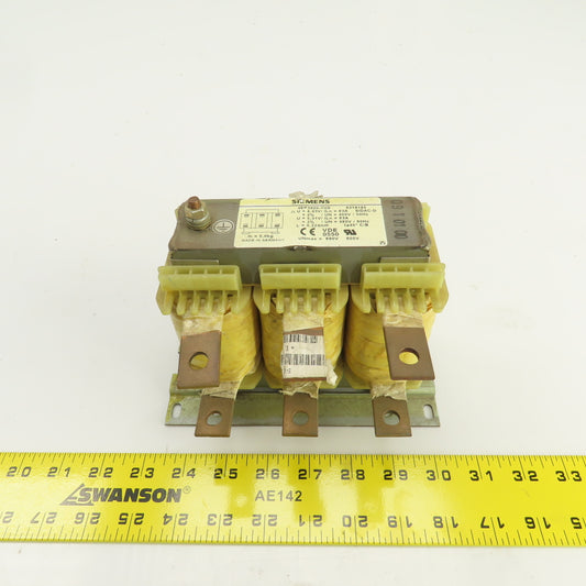 Siemens 4EP3800-7US Main Choke 600V 63A 480V 60/50HZ