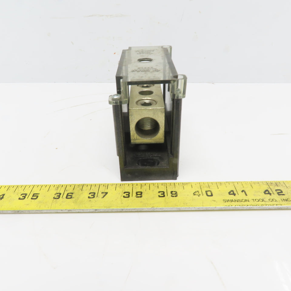 Gould/Shawmut 67001 Power Distribution Block 1-Pole 310A 600V 350MCM-#6
