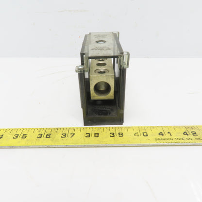 Gould/Shawmut 67001 Power Distribution Block 1-Pole 310A 600V 350MCM-#6