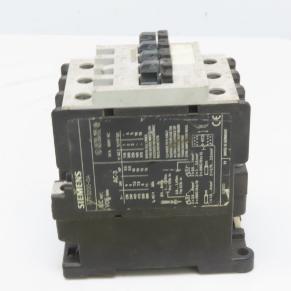 Siemens 3TF3200-00A Contactor Motor Starter 120V Coil