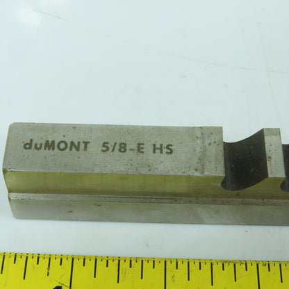 DuMont 5/8" W Style E High Speed Steel Keyway Broach 15-1/2" OAL