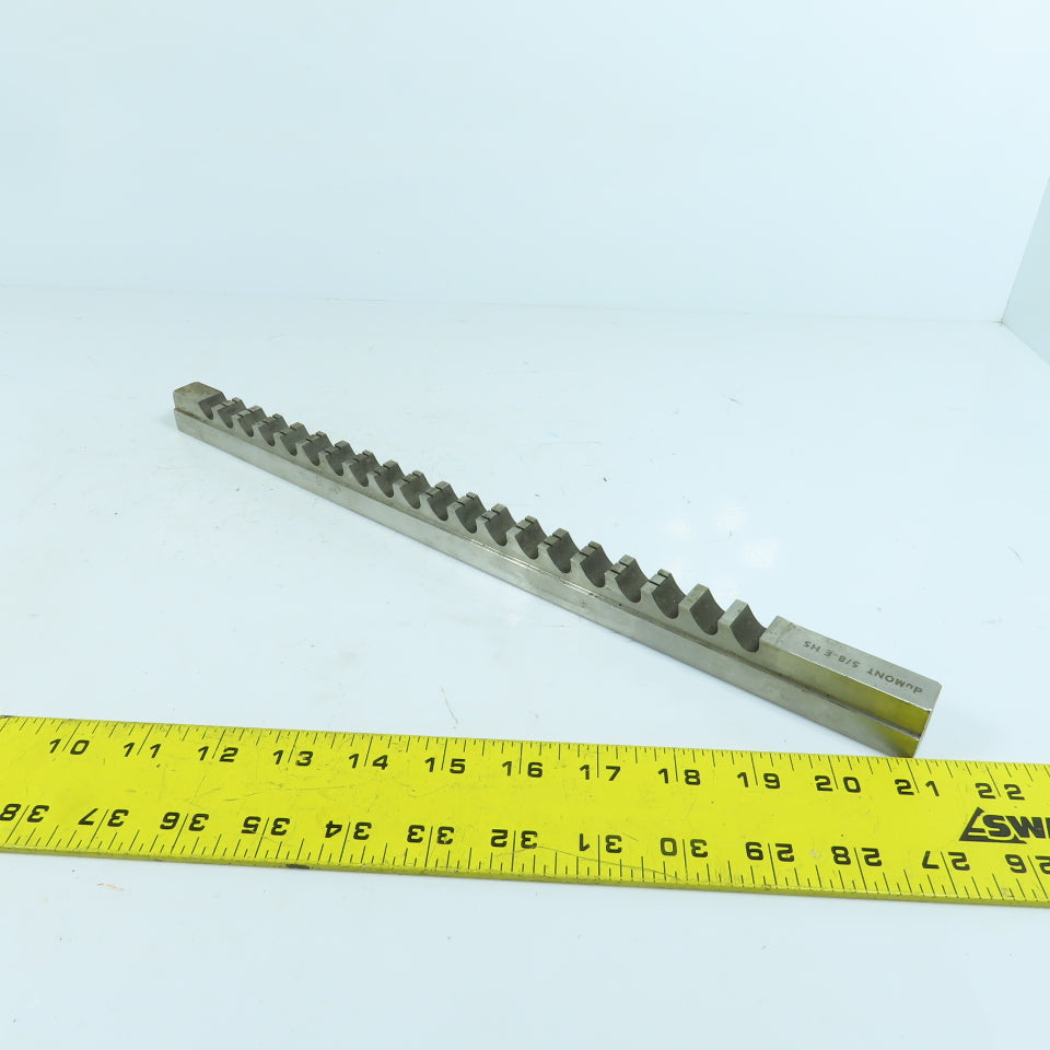 DuMont 5/8" W Style E High Speed Steel Keyway Broach 15-1/2" OAL