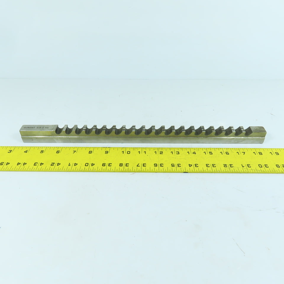DuMont 5/8" W Style E High Speed Steel Keyway Broach 15-1/2" OAL