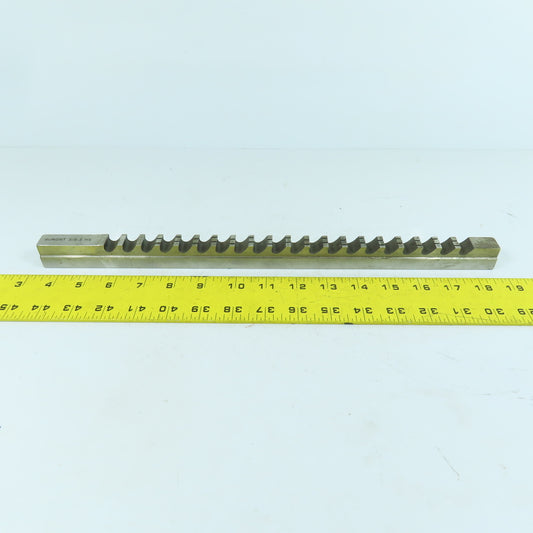 DuMont 5/8" W Style E High Speed Steel Keyway Broach 15-1/2" OAL