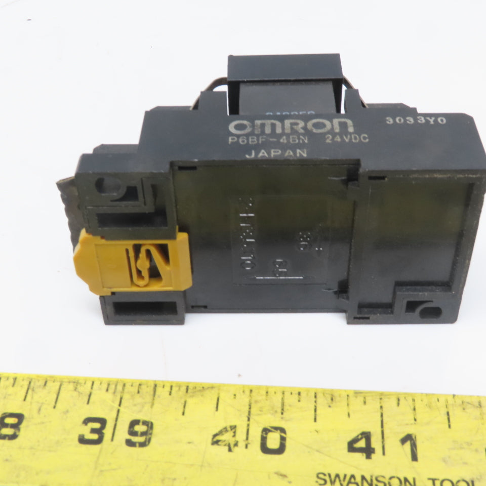 Omron P6BF-4BND Relay Module W/Base and Heat Sink 24VDC