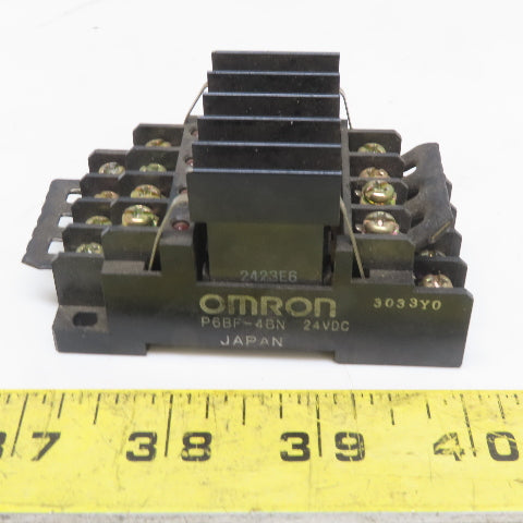 Omron P6BF-4BND Relay Module W/Base and Heat Sink 24VDC