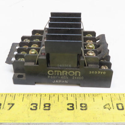 Omron P6BF-4BND Relay Module W/Base and Heat Sink 24VDC