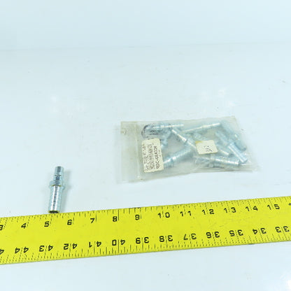 Foster 2L49 3/8" x 1/4" I.D. x 5/8" O.D. Quick Connect Hose Stem Plug Lot Of 10