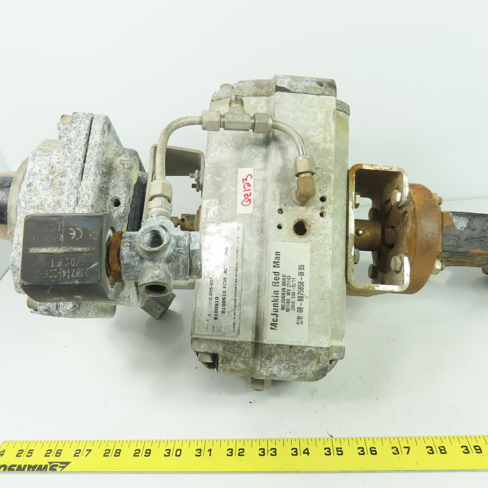 Flowserve B100S10 150PSI Pneumatic Actuator Valve W/2" Butterfly Valve As Is