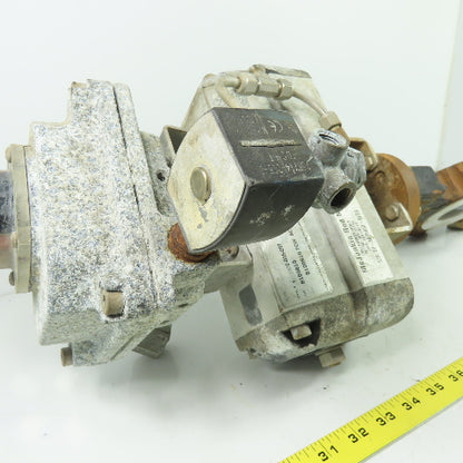 Flowserve B100S10 150PSI Pneumatic Actuator Valve W/2" Butterfly Valve As Is