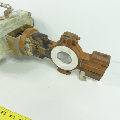 Flowserve B100S10 150PSI Pneumatic Actuator Valve W/2" Butterfly Valve As Is