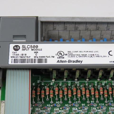 Allen Bradley 1746-IB16 Ser C SLC 500 Input Module (Clean)