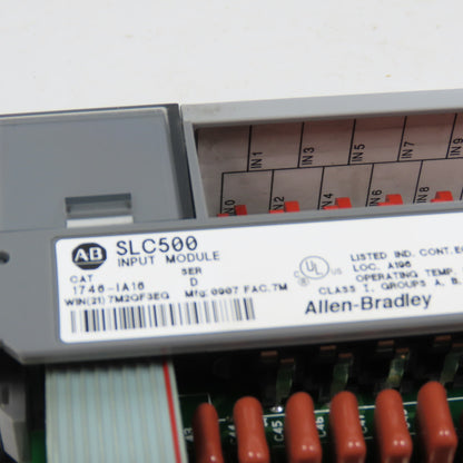 Allen Bradley 1746-IA16 Ser D SLC 500 Input Module (Clean)