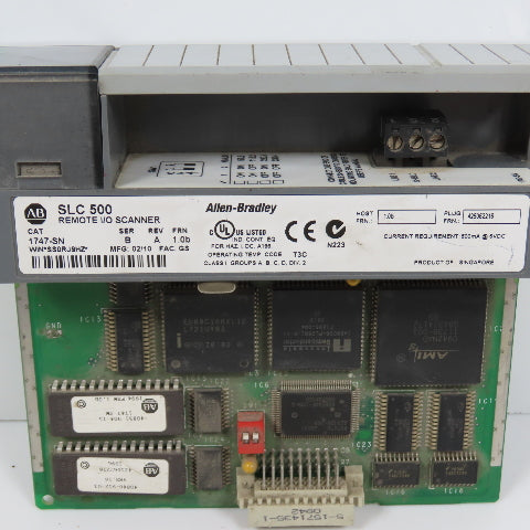 Allen Bradley 1747-SN Ser B Rev A FRN 1.0b SLC 500 Remote I/O Scanner
