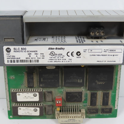 Allen Bradley 1747-SN Ser B Rev A FRN 1.0b SLC 500 Remote I/O Scanner