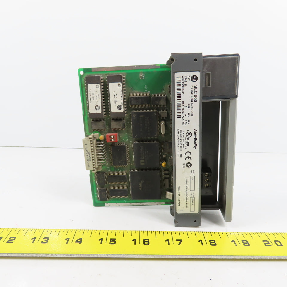 Allen Bradley 1747-SN Ser B Rev A FRN 1.0b SLC 500 Remote I/O Scanner